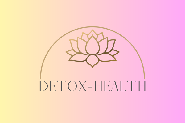das ist das Logo von Detox-Health in Gelb mit Rosa