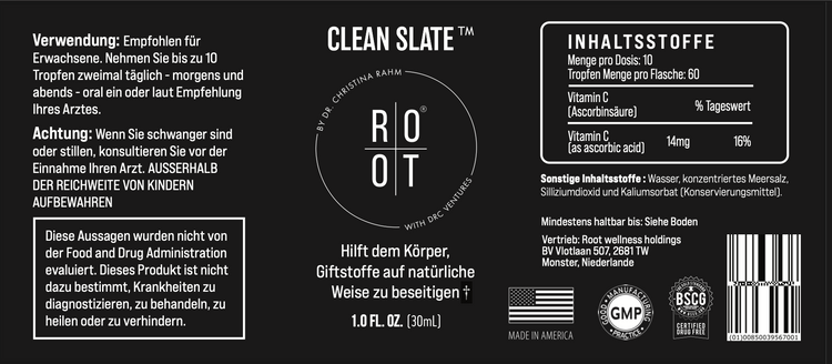 cleanslate etikett