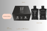 1 Karton Root Restore und daneben 2 Sachets