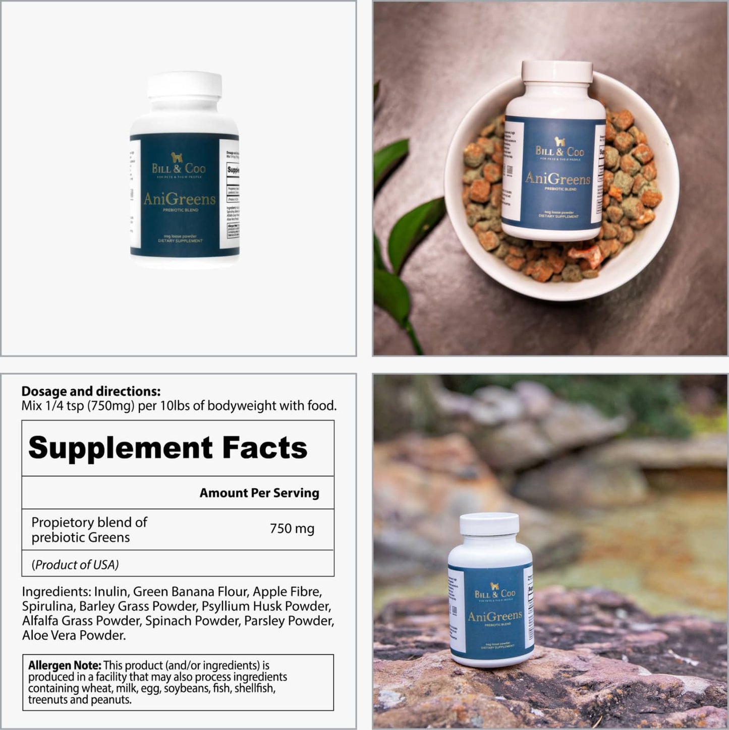 bill and coo anigreens quatratisch